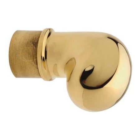Lavi Industries , Scroll Finial, for 1.5" Tubing, Polished Brass 00-606/1H